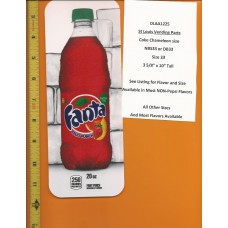 Large Coke Size Chameleon Soda Flavor Strip Fanta Fruit Punch 20oz BOTTLE
